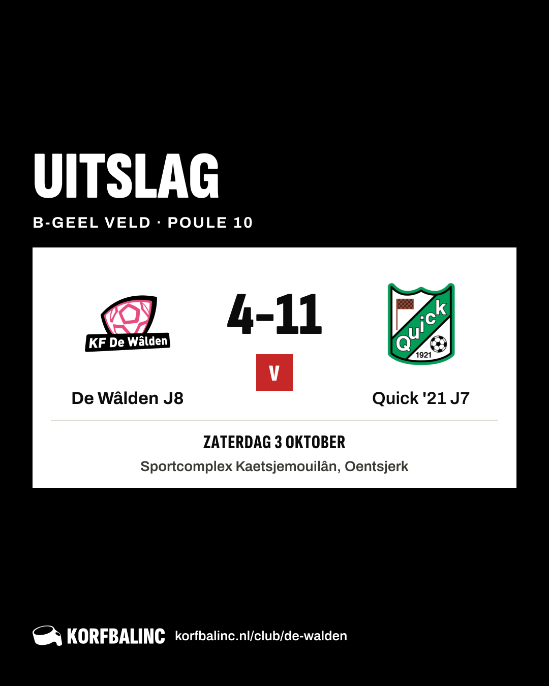 De Wâlden J8 - Quick '21 J7
