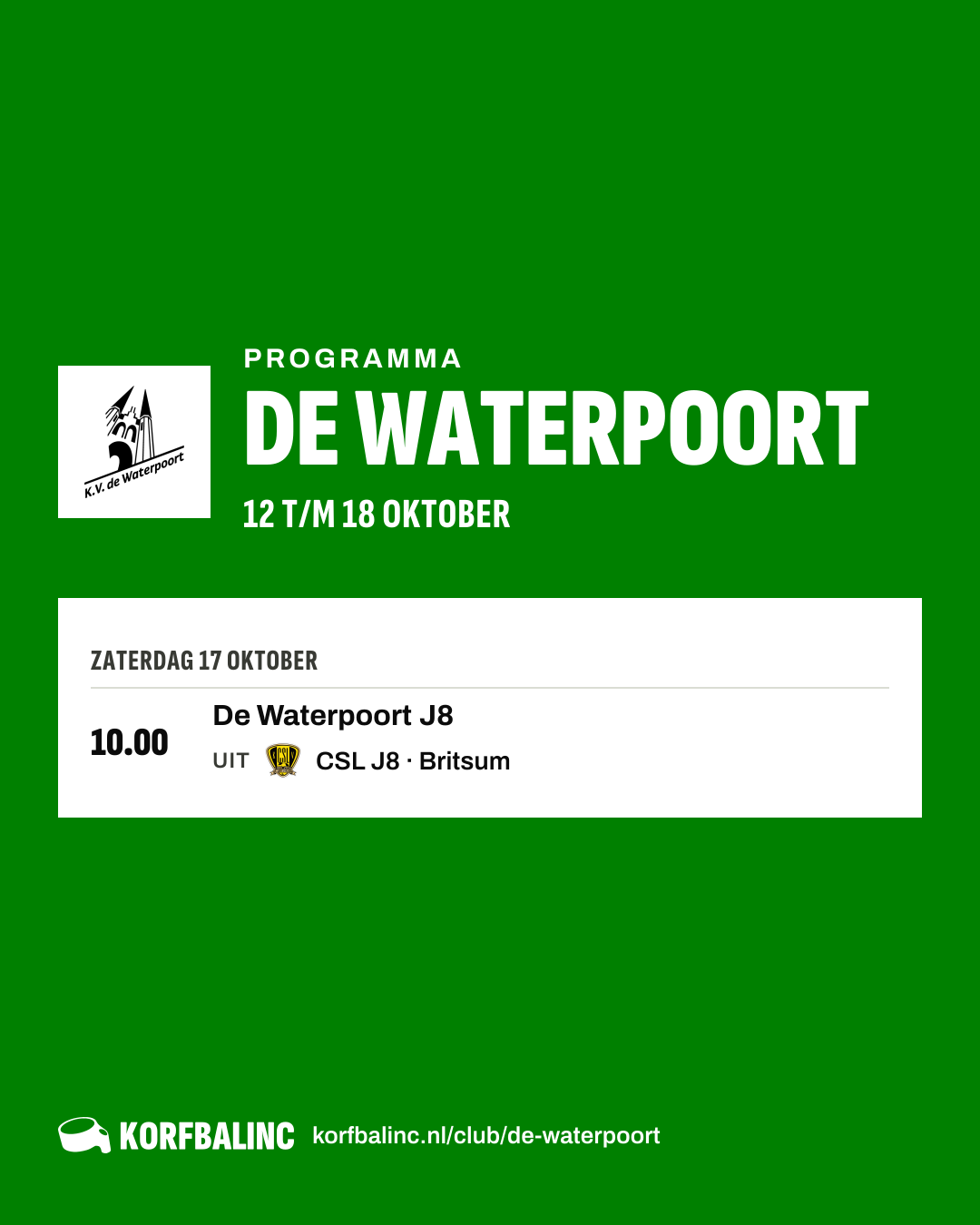 Programma De Waterpoort