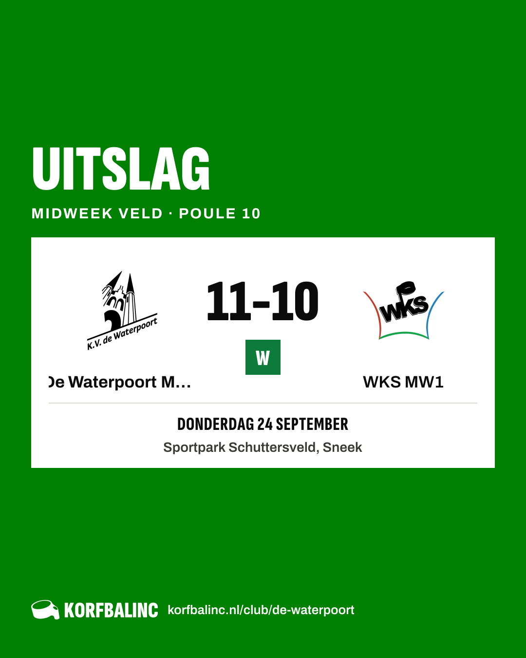 De Waterpoort MW1 - WKS MW1