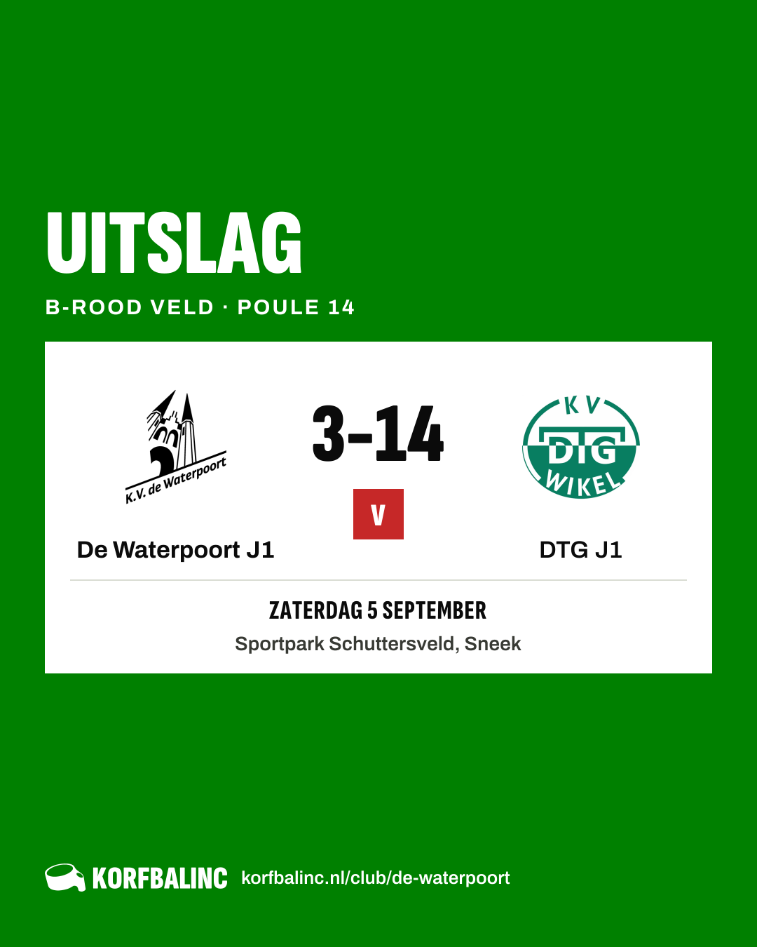 De Waterpoort J1 - DTG J1