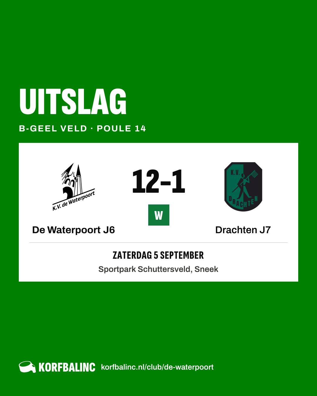 De Waterpoort J6 - Drachten J7