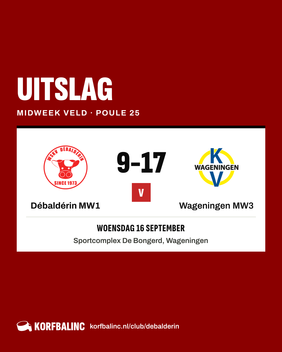 Débaldérin MW1 - Wageningen MW3
