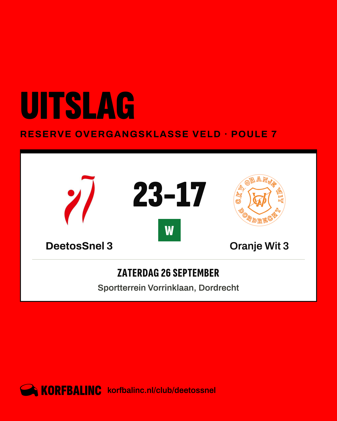 DeetosSnel 3 - Oranje Wit 3