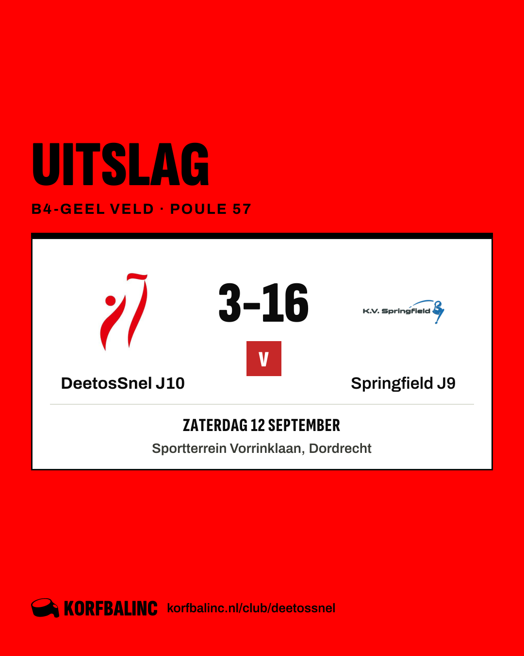 DeetosSnel J10 - Springfield J9