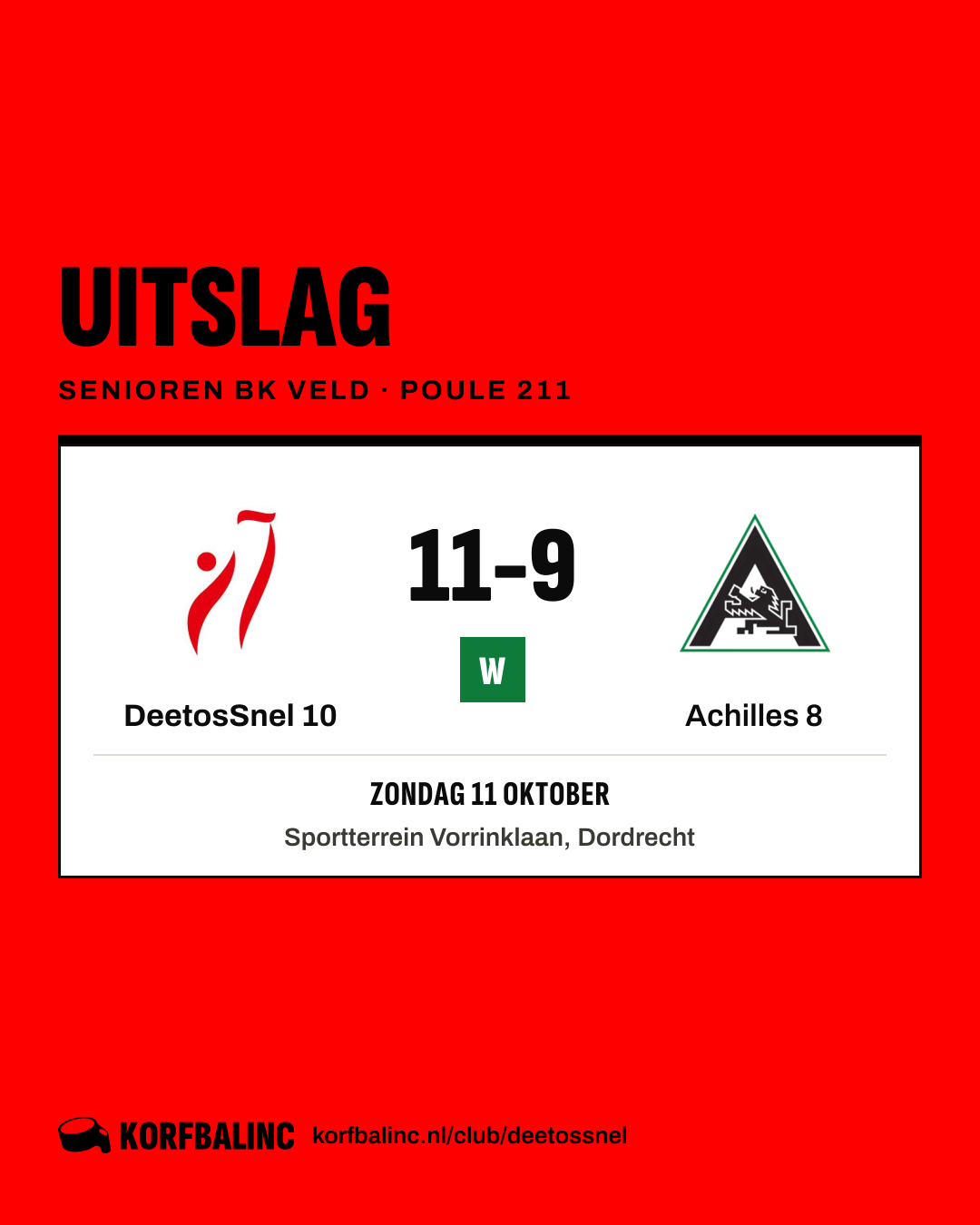 DeetosSnel 10 - Achilles 8