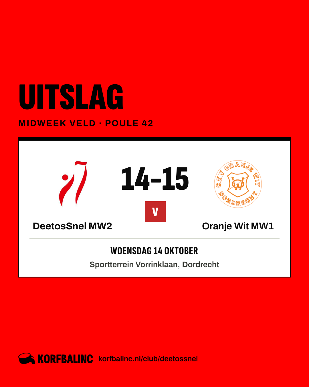 DeetosSnel MW2 - Oranje Wit MW1