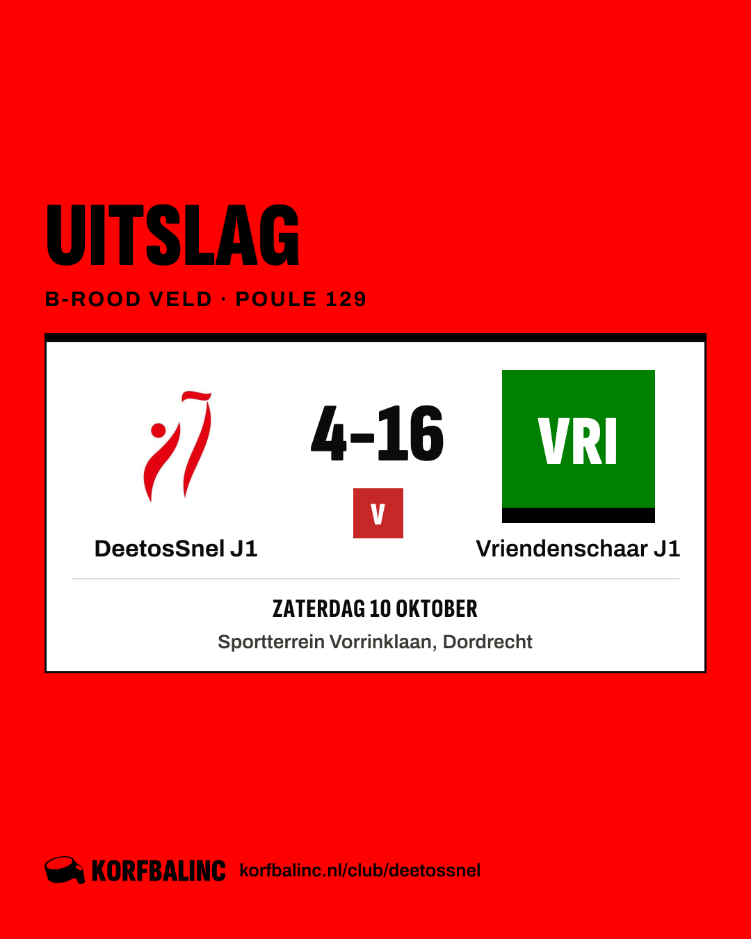 DeetosSnel J1 - Vriendenschaar J1