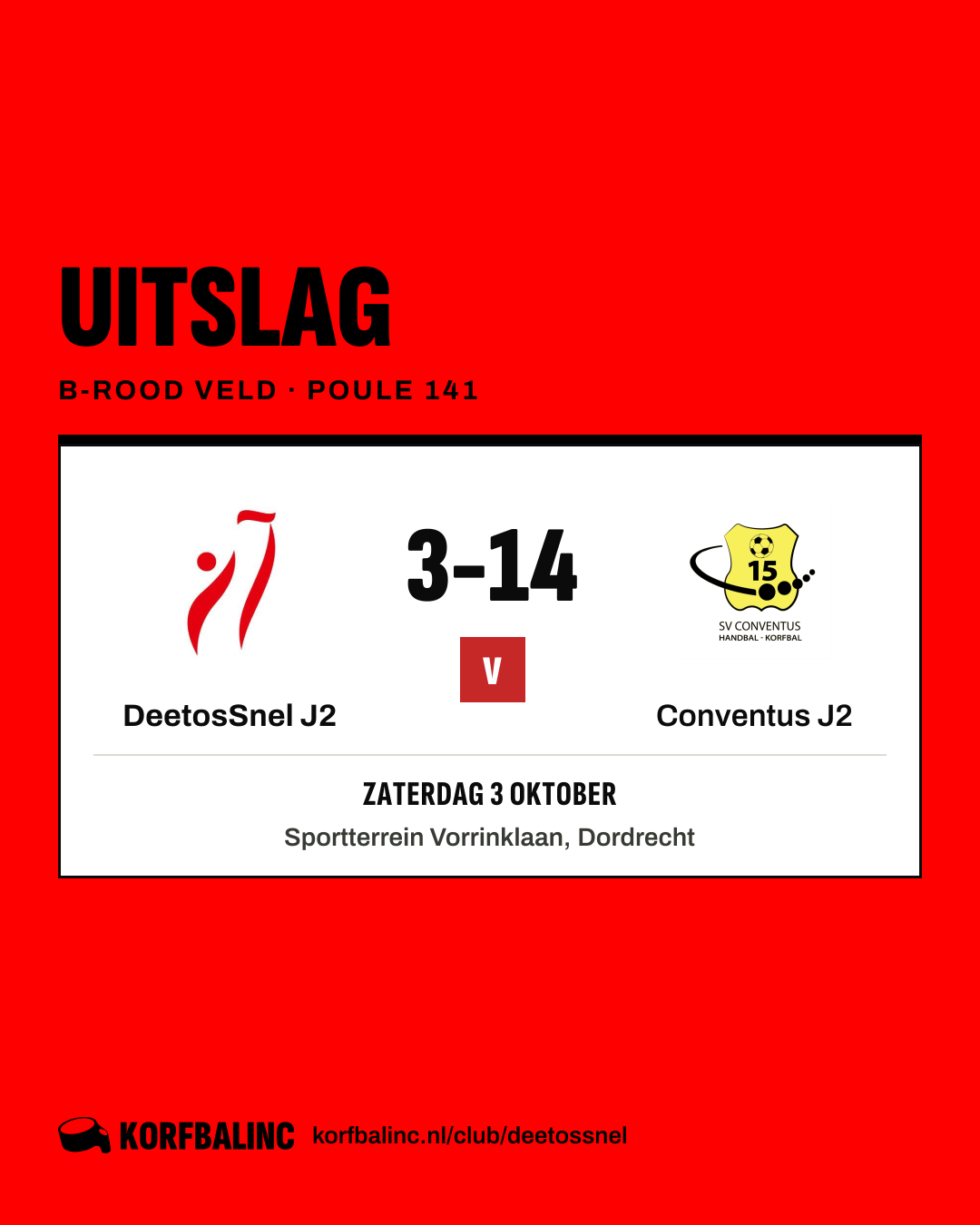 DeetosSnel J2 - Conventus J2