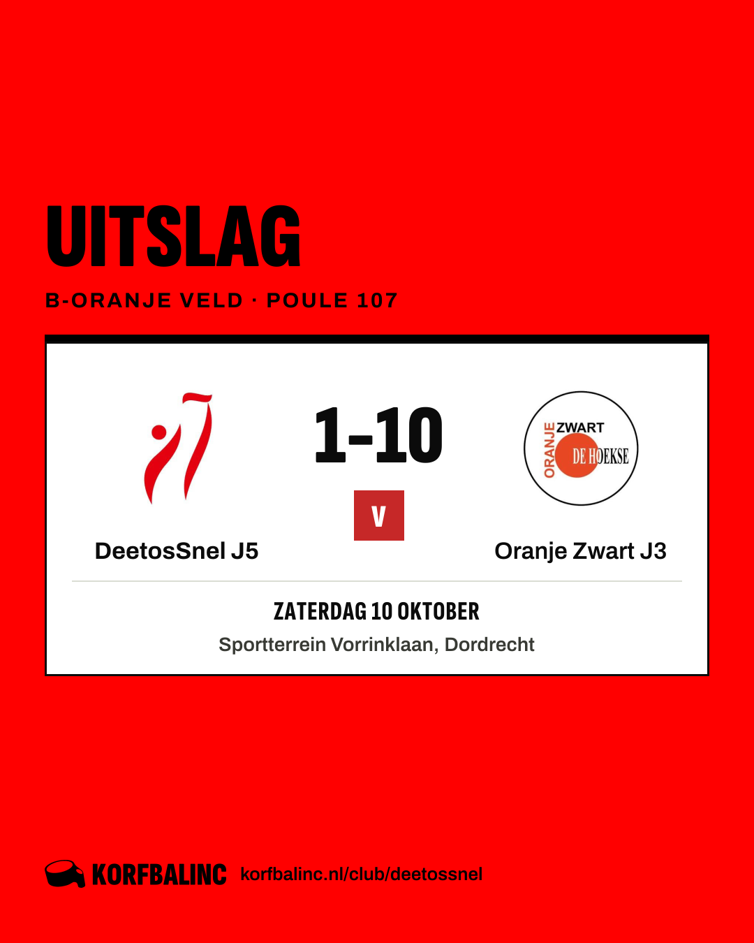 DeetosSnel J5 - Oranje Zwart J3