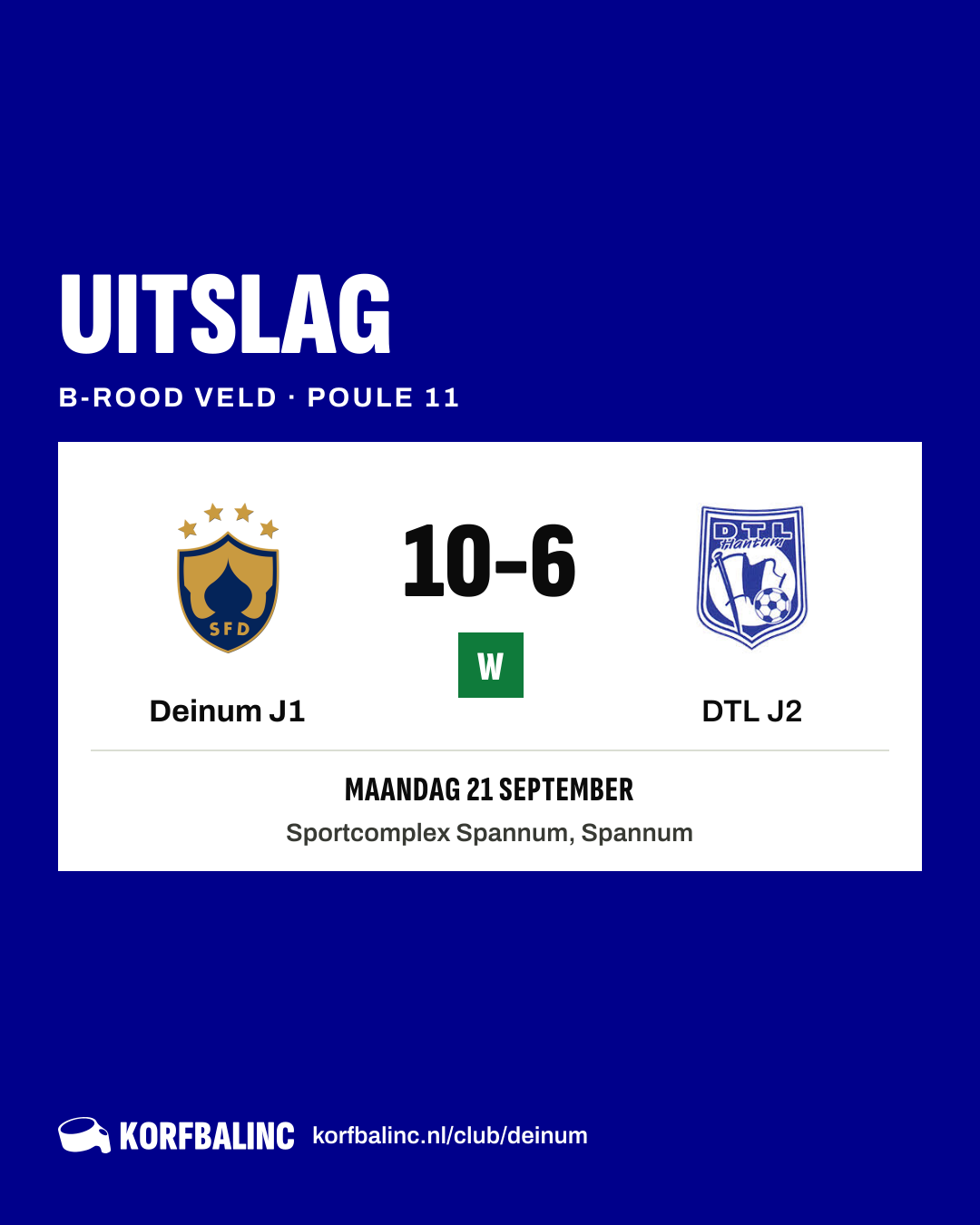 Deinum J1 - DTL J2