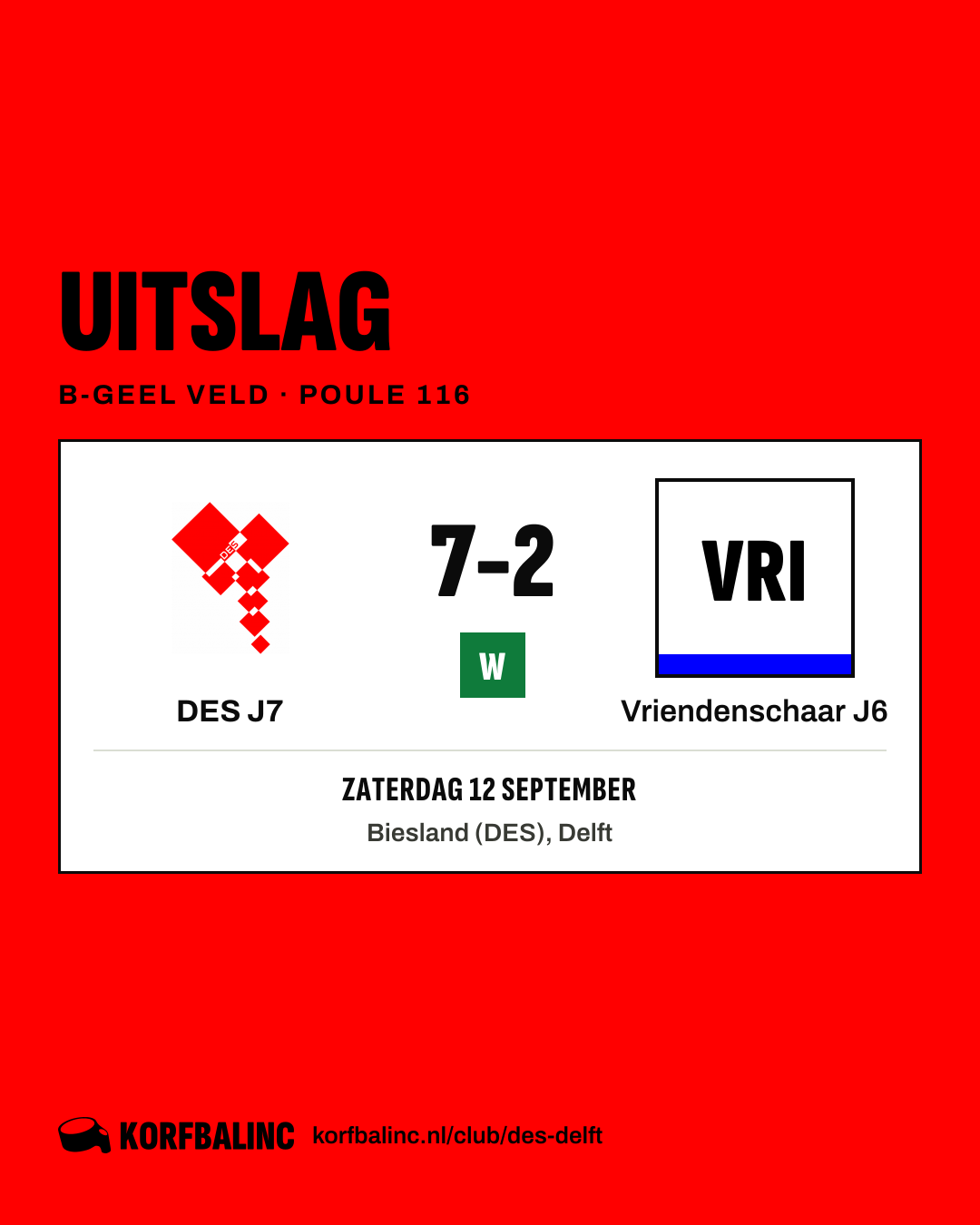 DES J7 - Vriendenschaar J6
