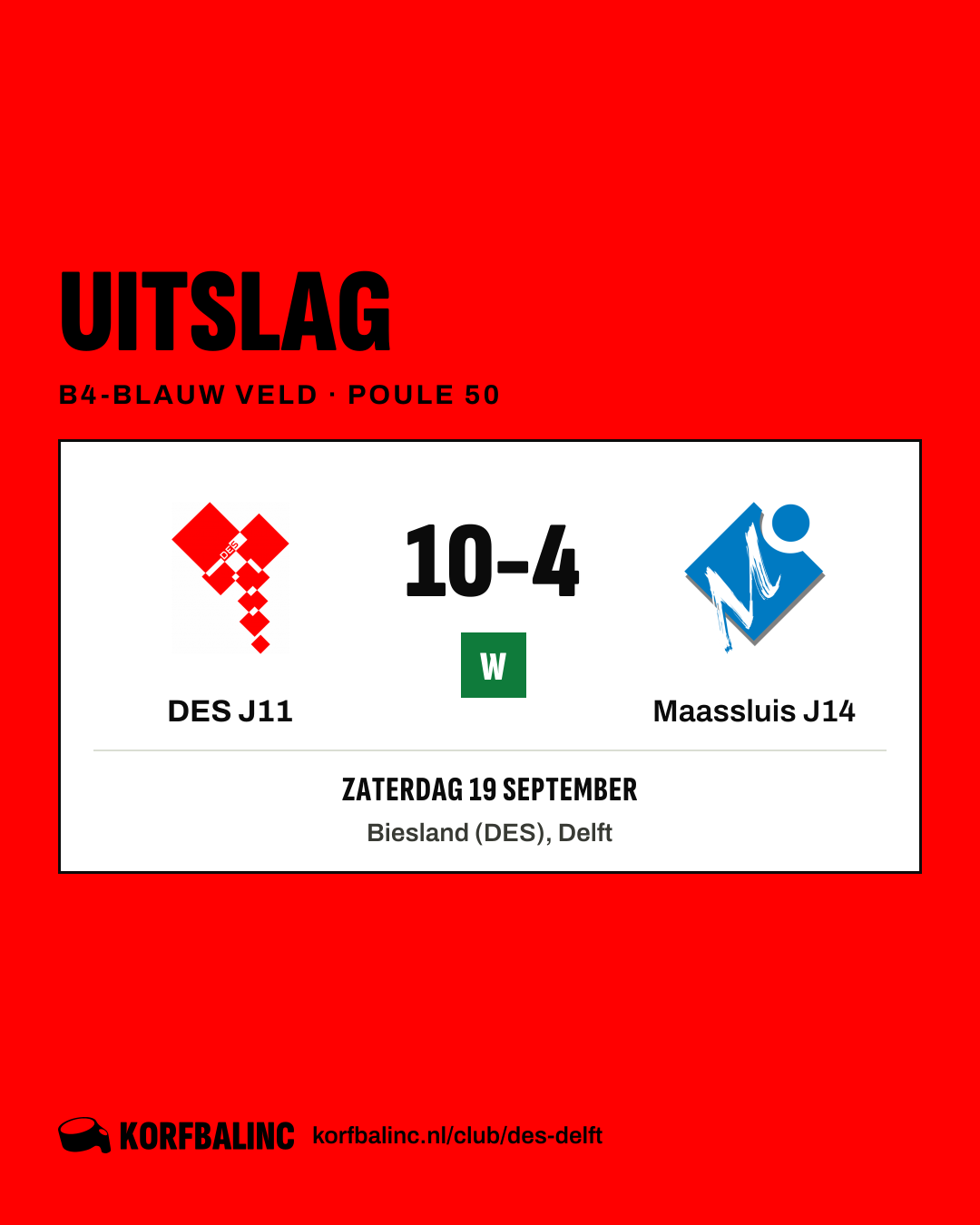 DES J11 - Maassluis J14