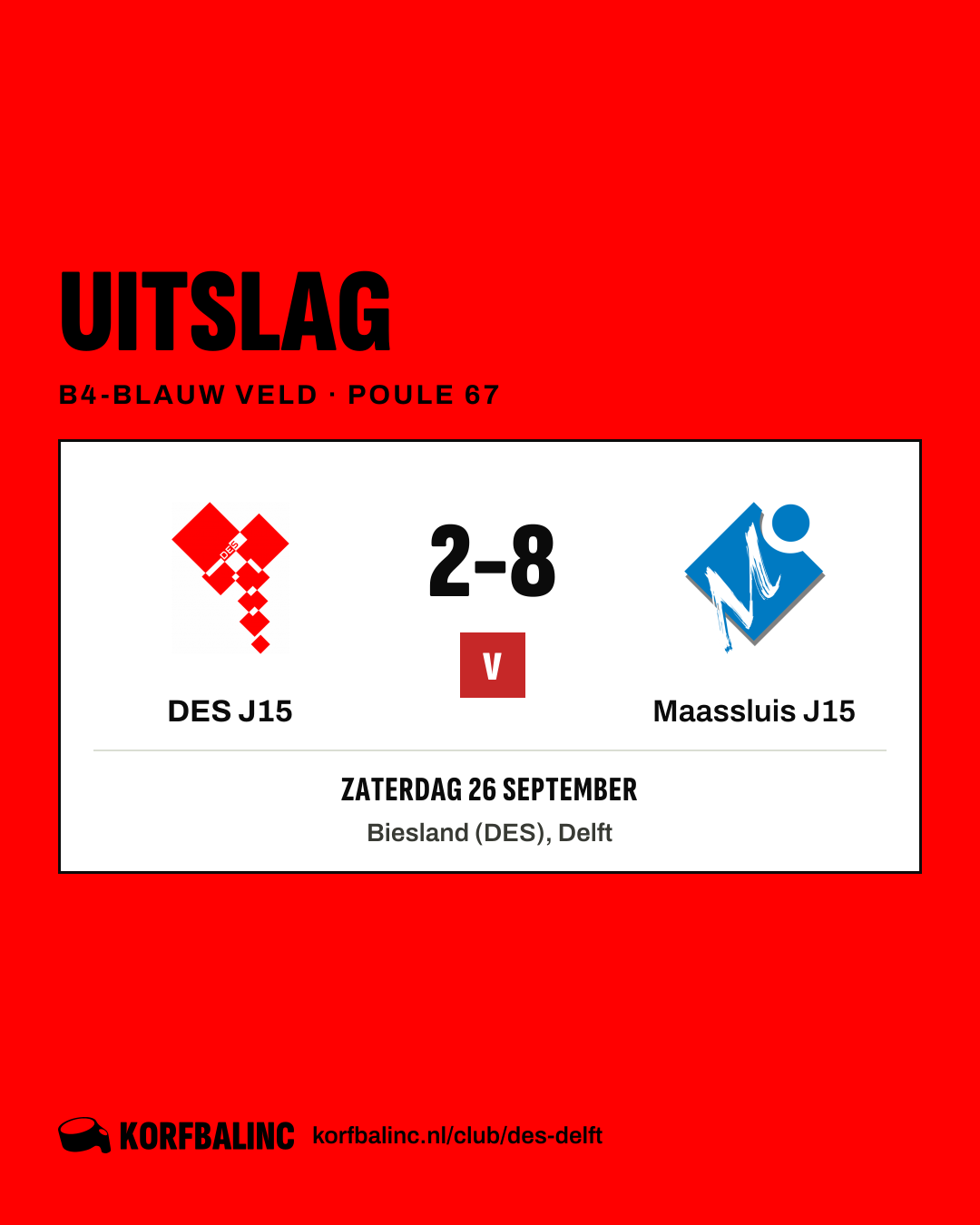 DES J15 - Maassluis J15