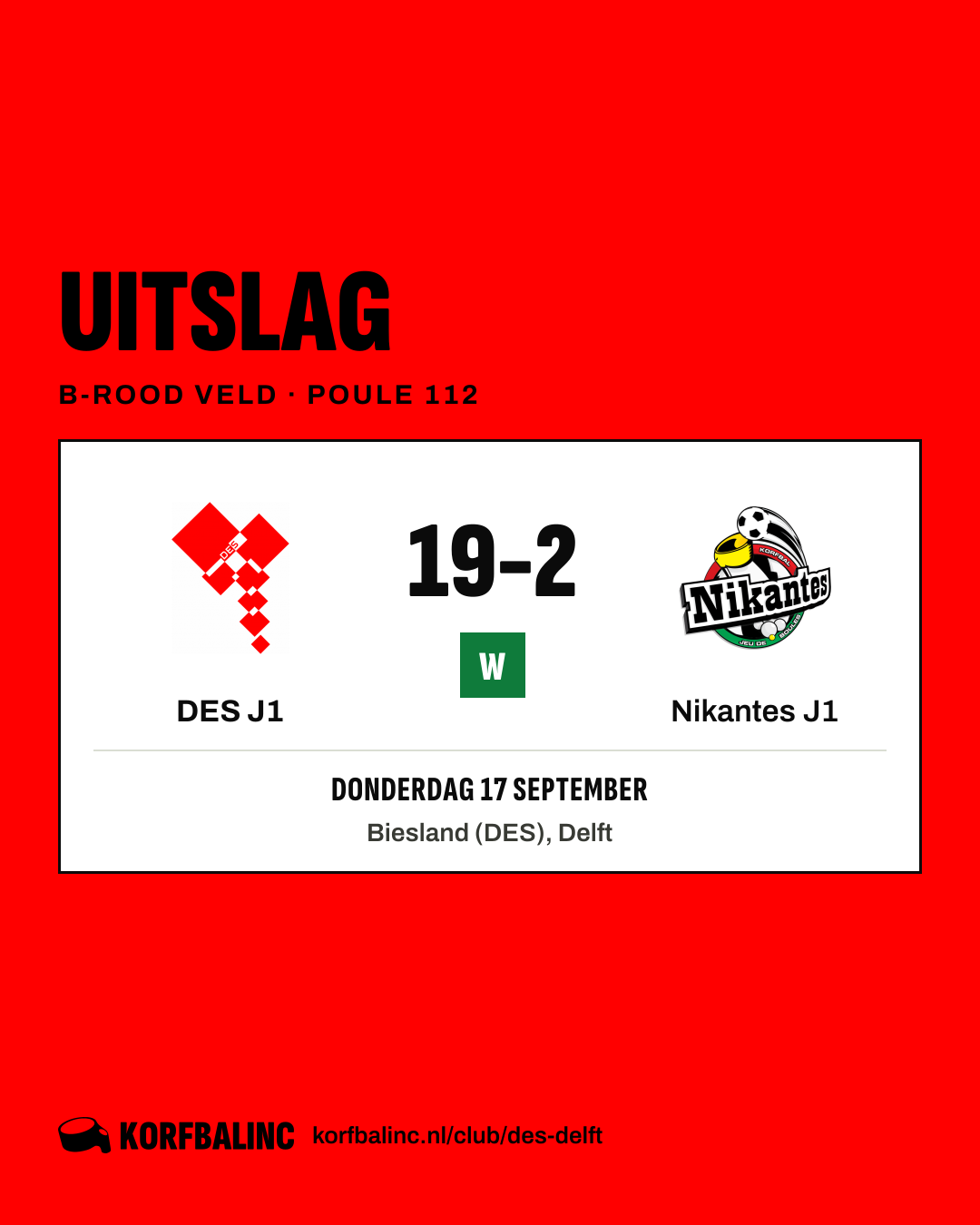 DES J1 - Nikantes J1