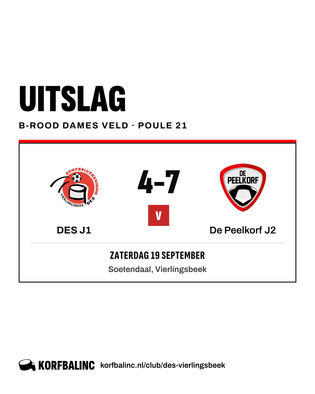 DES J1 - De Peelkorf J2
