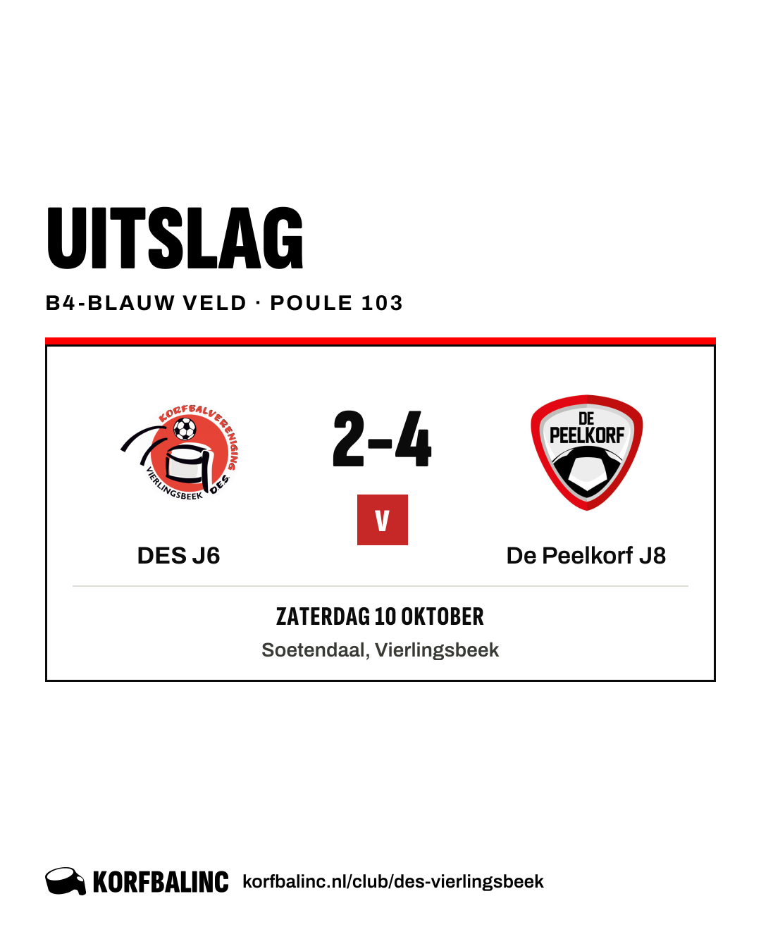 DES J6 - De Peelkorf J8