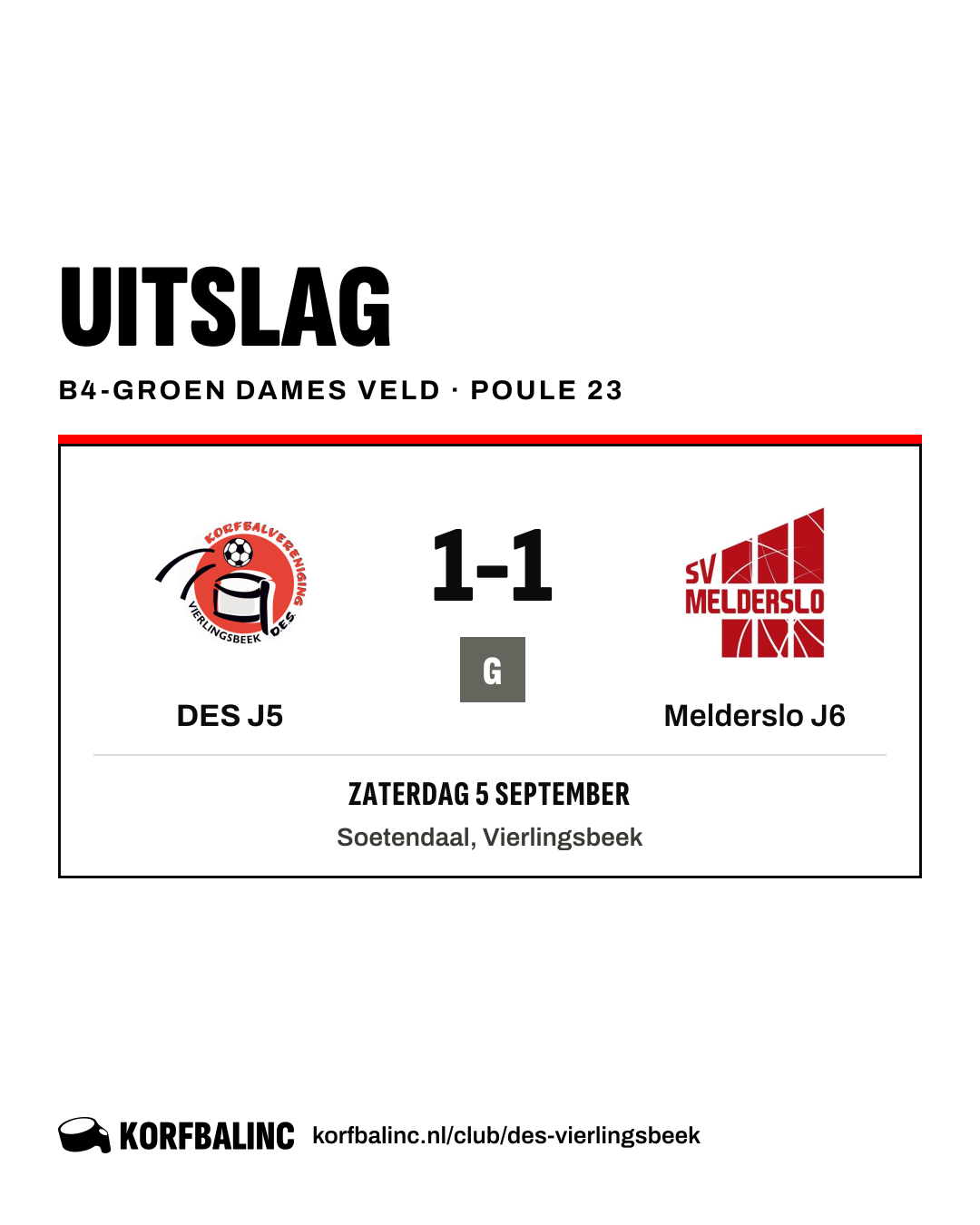 DES J5 - Melderslo J6
