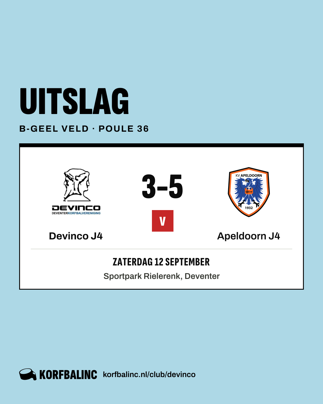Devinco J4 - Apeldoorn J4