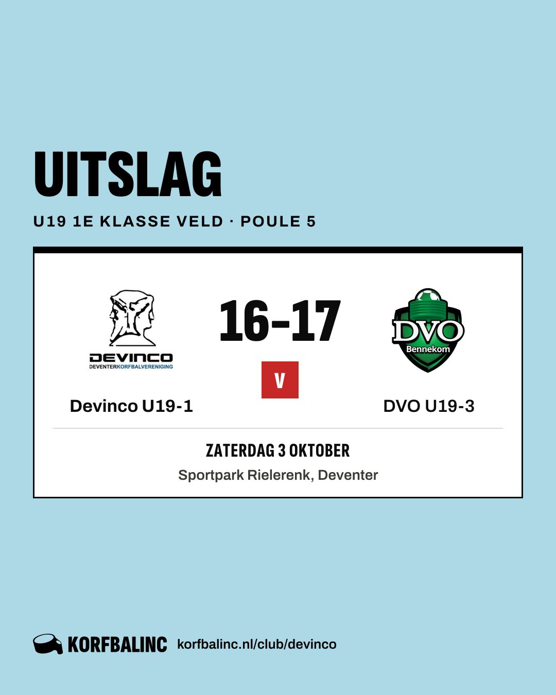 Devinco U19-1 - DVO U19-3