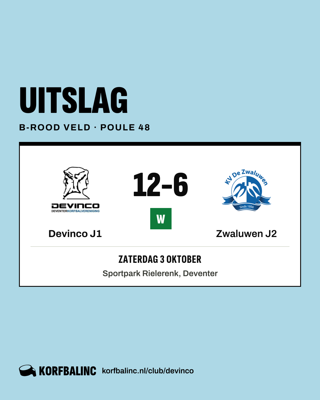 Devinco J1 - Zwaluwen J2