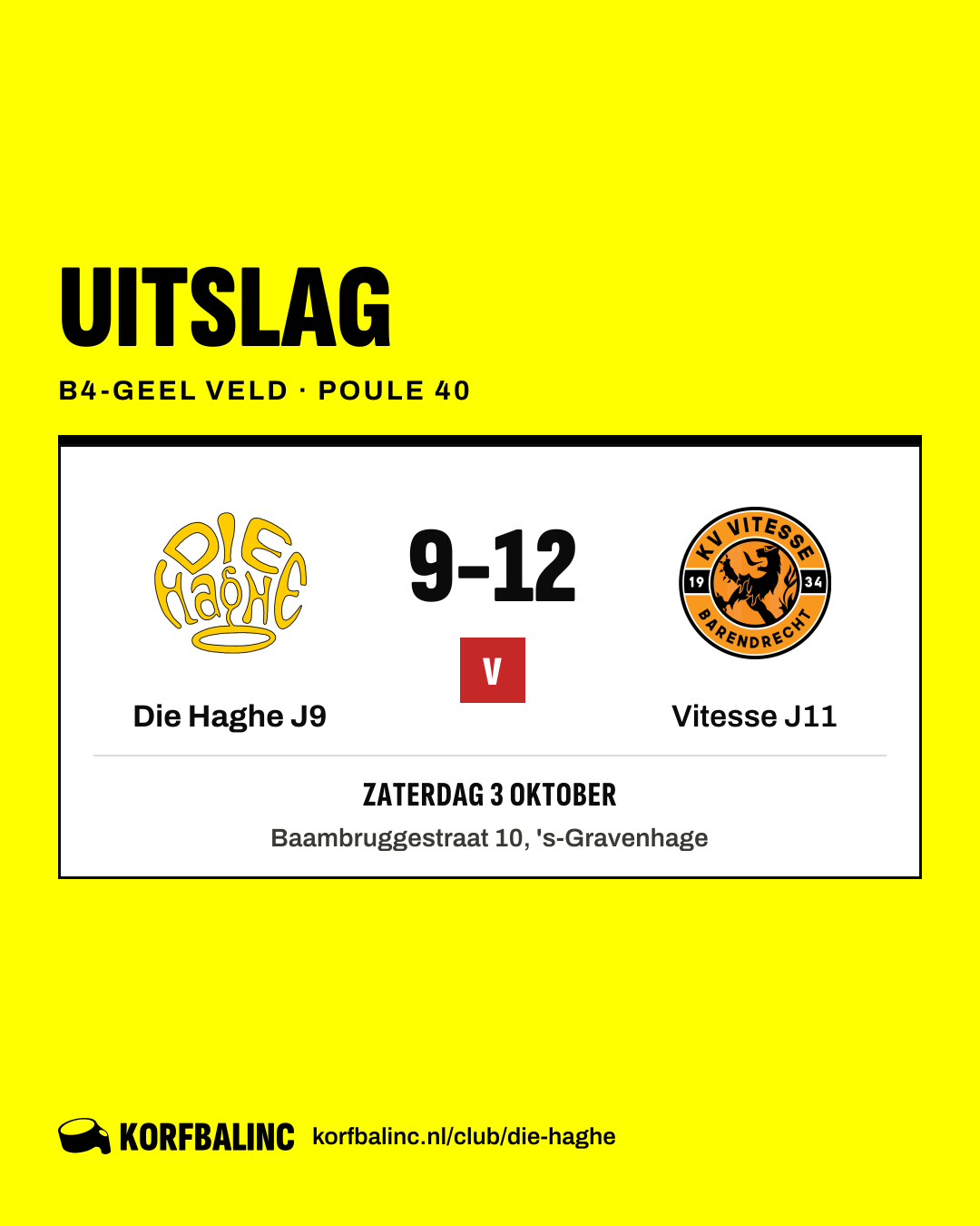 Die Haghe J9 - Vitesse J11