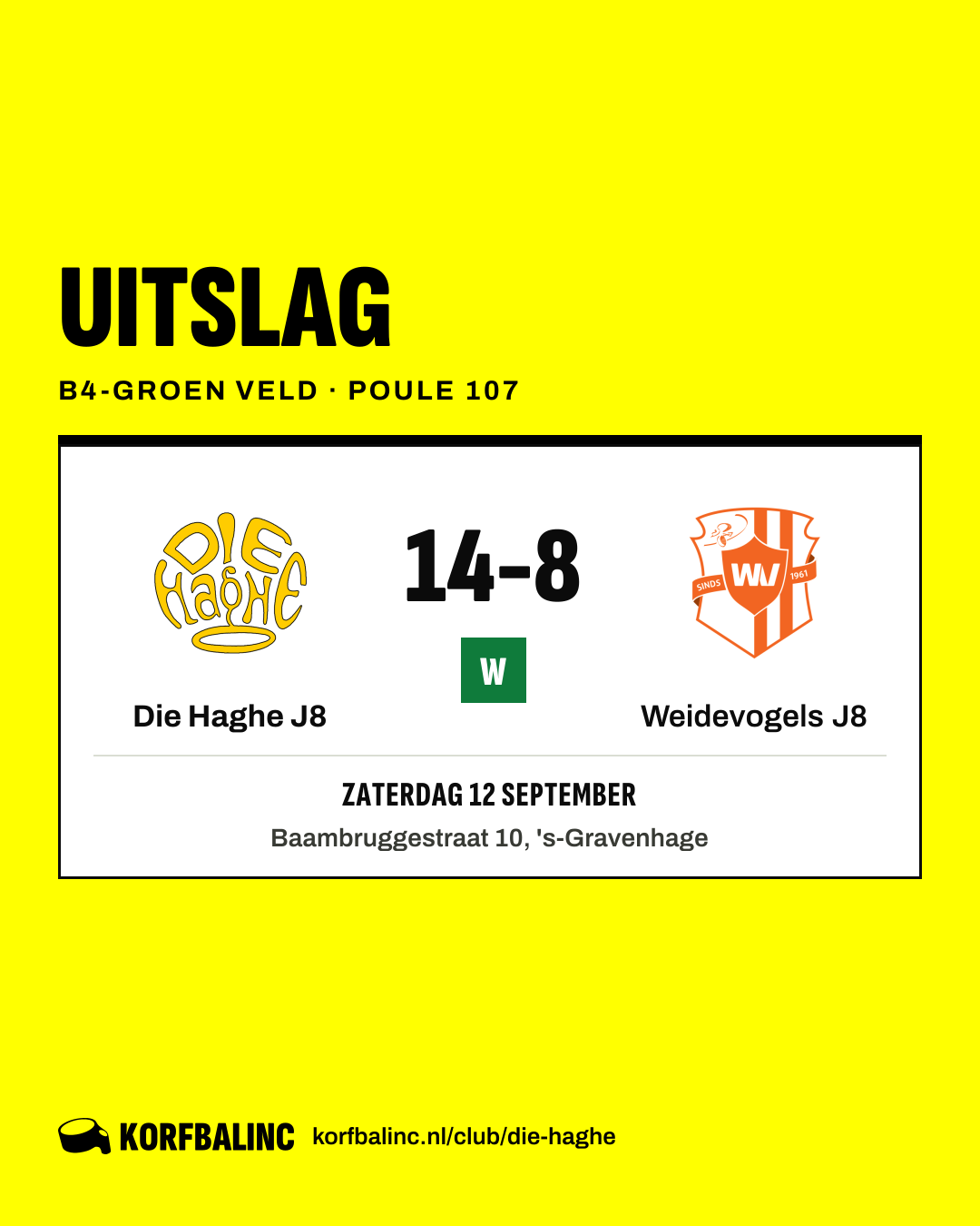 Die Haghe J8 - Weidevogels J8