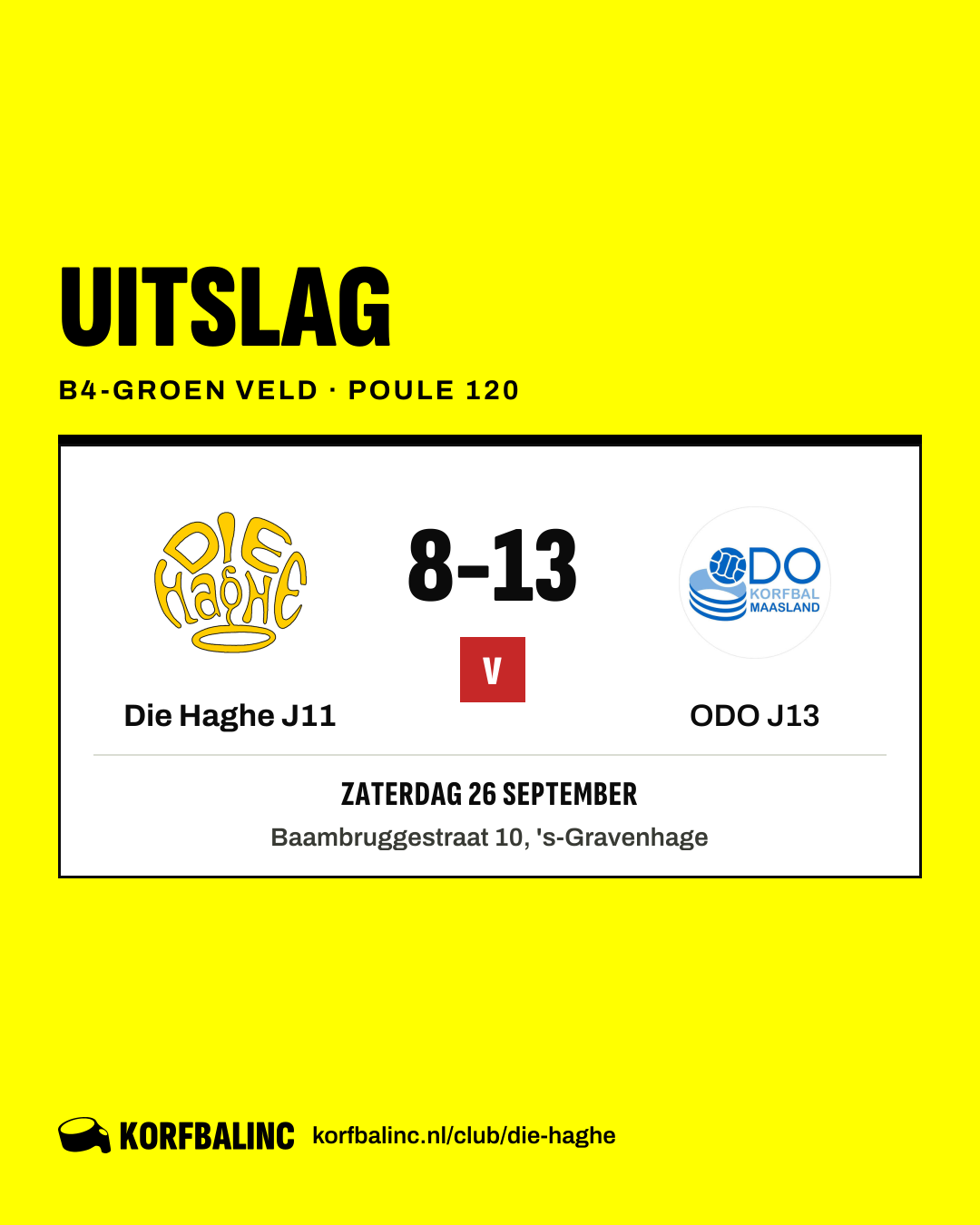 Die Haghe J11 - ODO J13