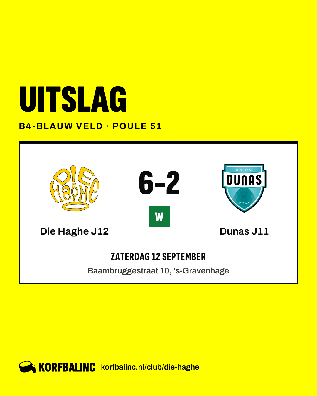 Die Haghe J12 - Dunas J11