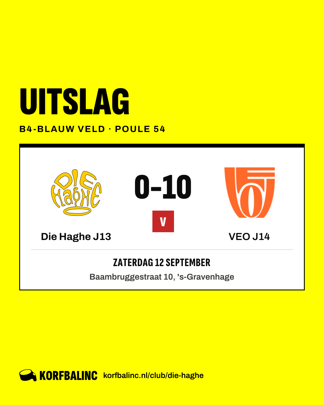 Die Haghe J13 - VEO J14