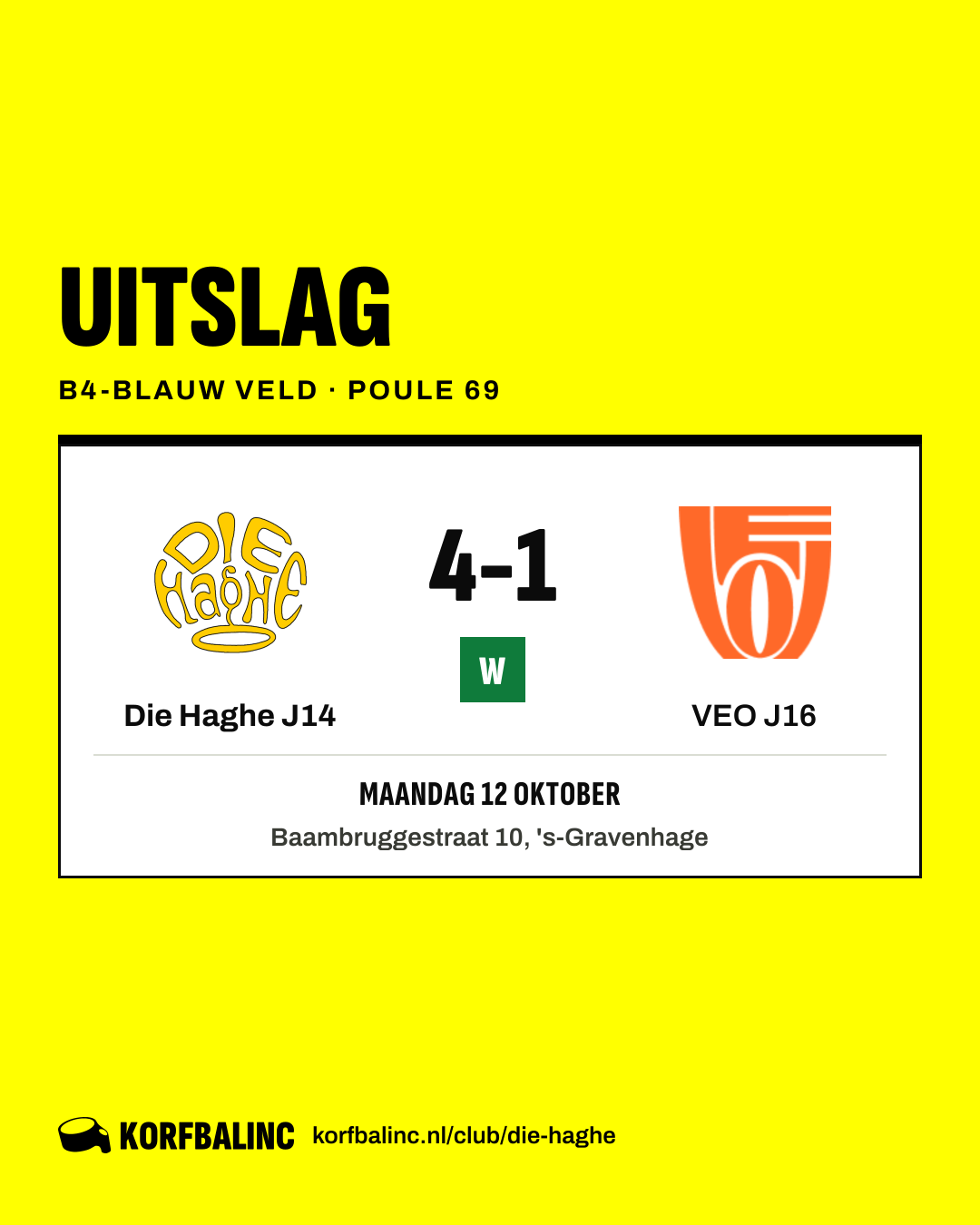 Die Haghe J14 - VEO J16