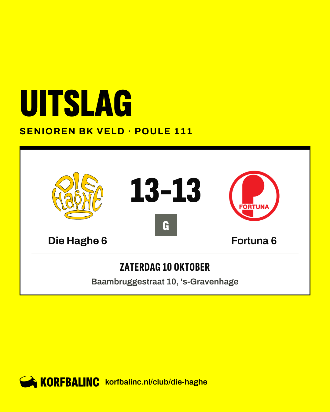 Die Haghe 6 - Fortuna 6