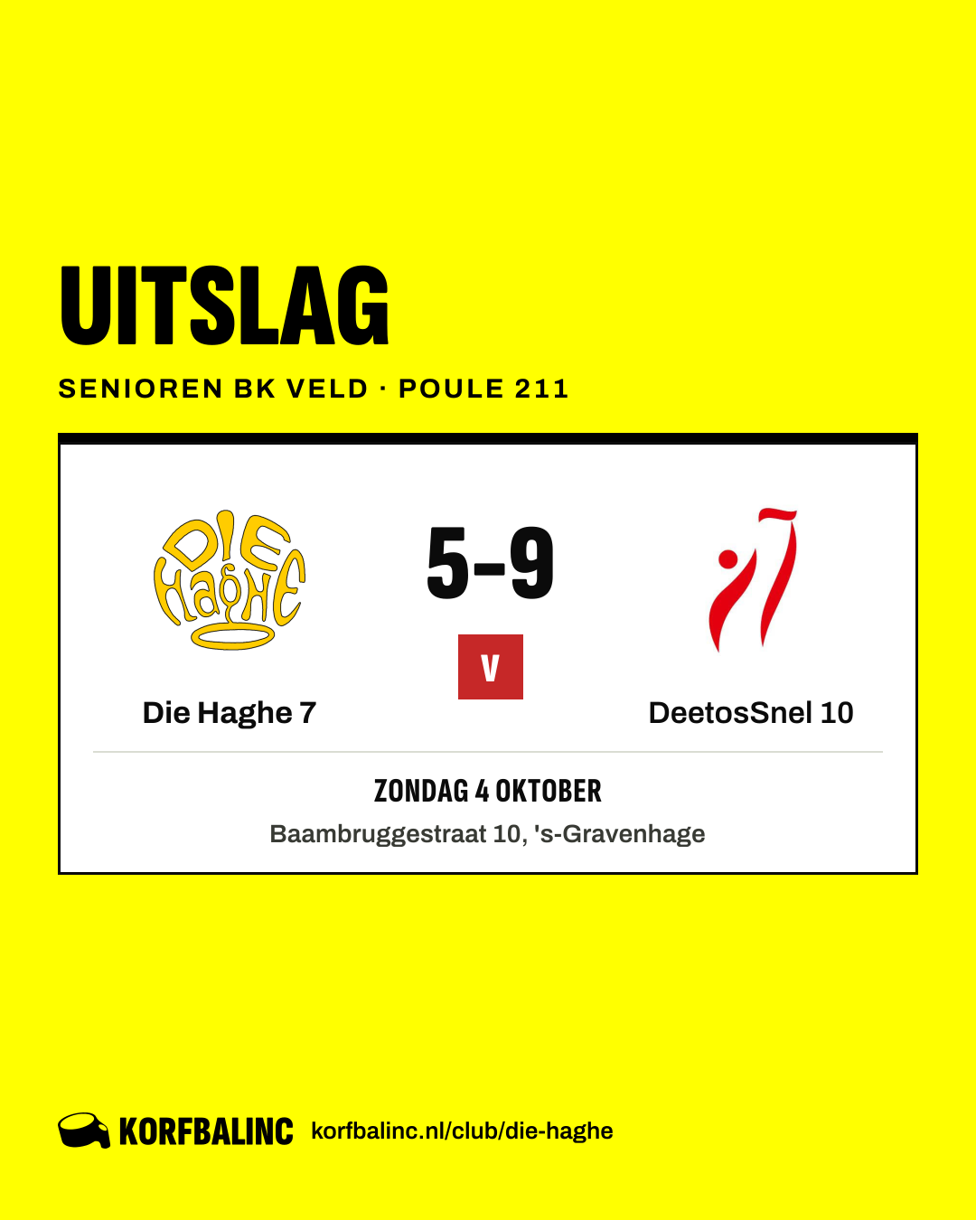 Die Haghe 7 - DeetosSnel 10