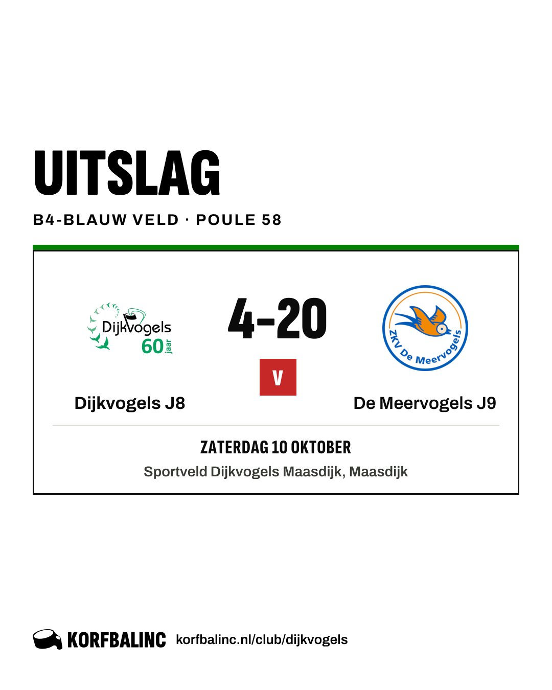Dijkvogels J8 - De Meervogels J9