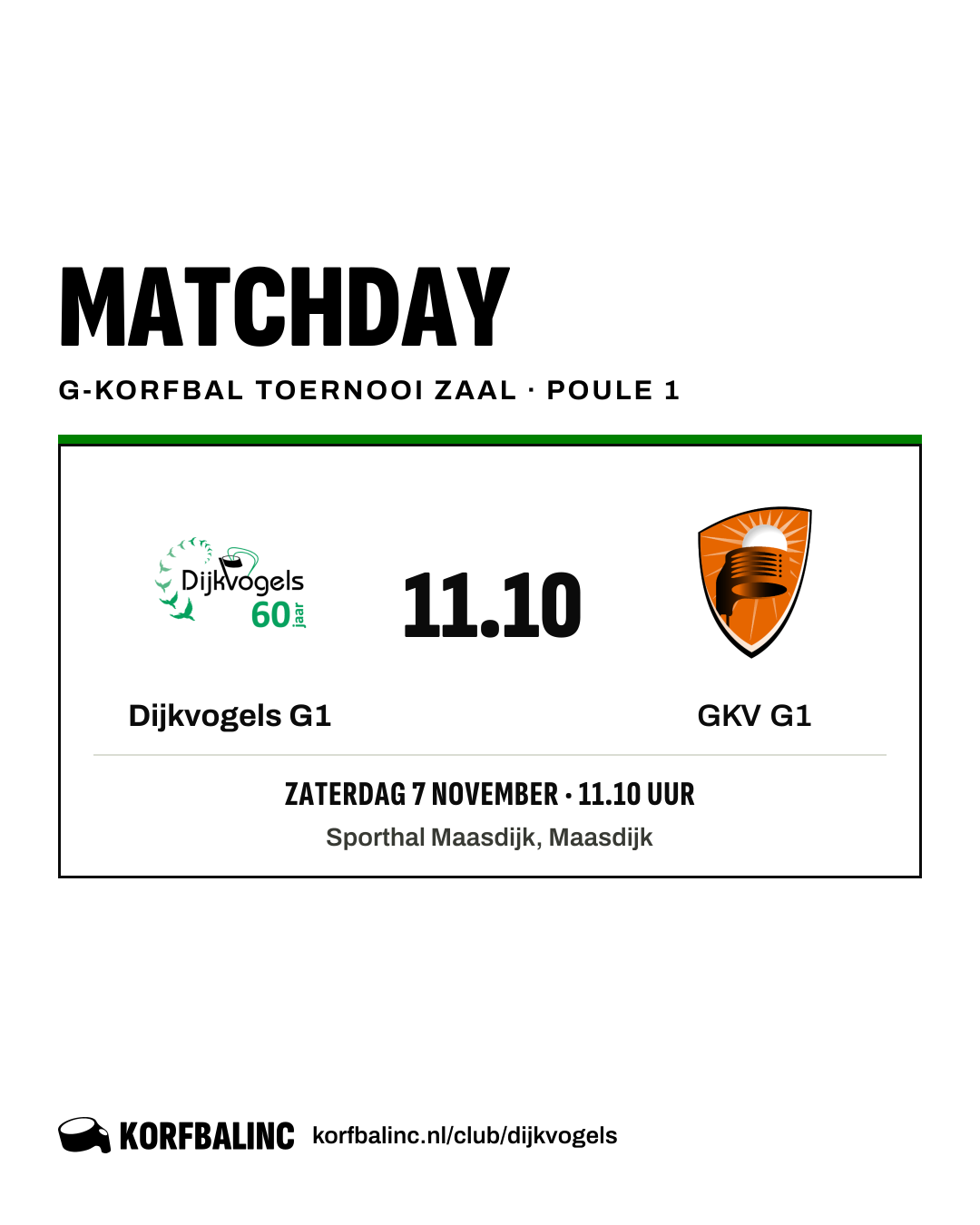 Dijkvogels G1 - GKV G1