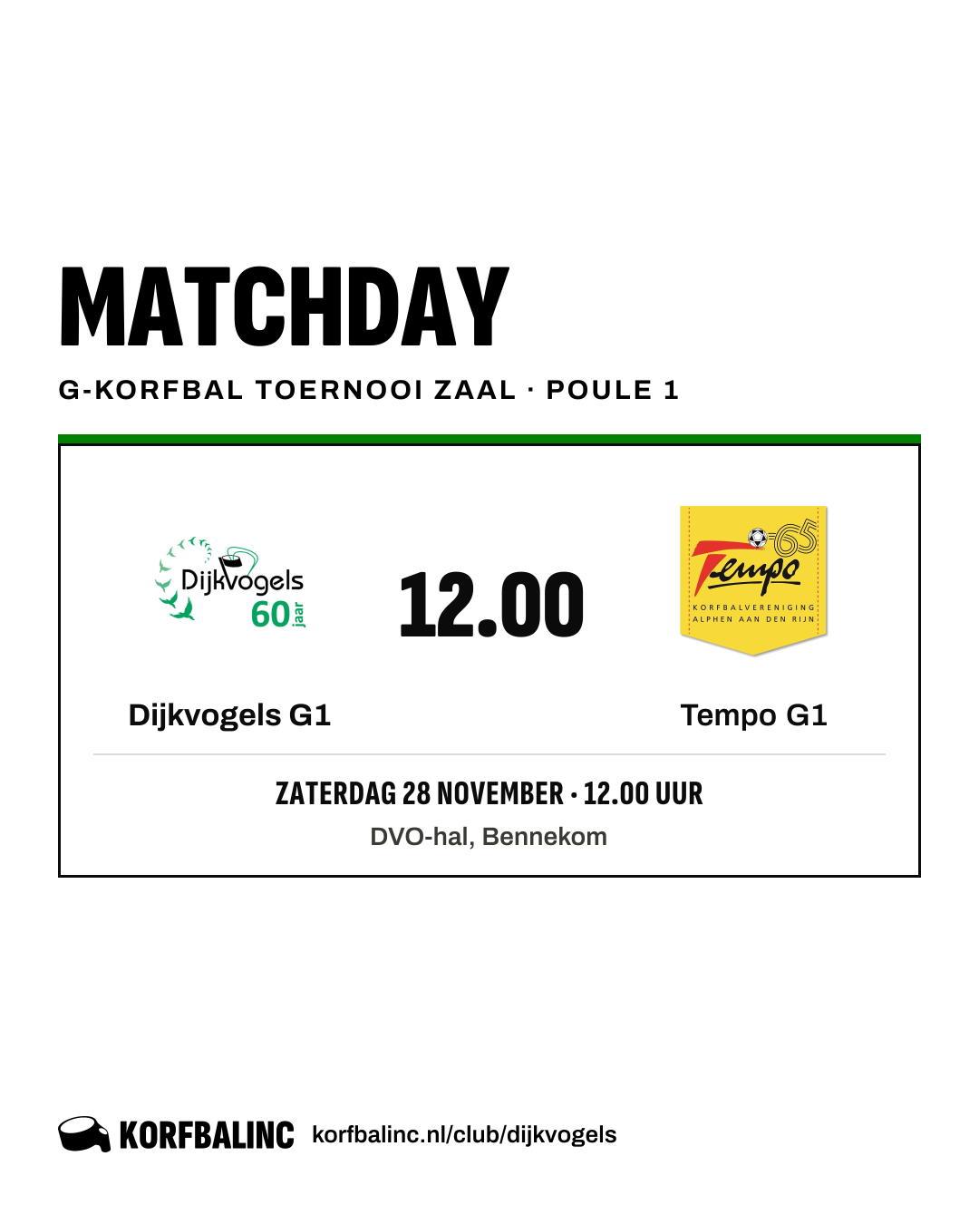 Dijkvogels G1 - Tempo G1