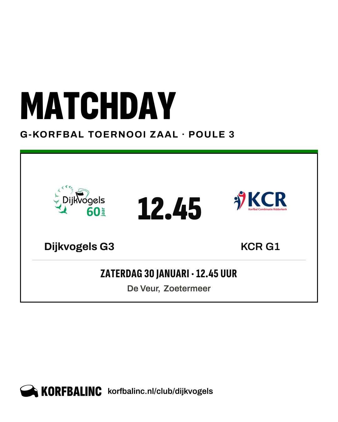 Dijkvogels G3 - KCR G1