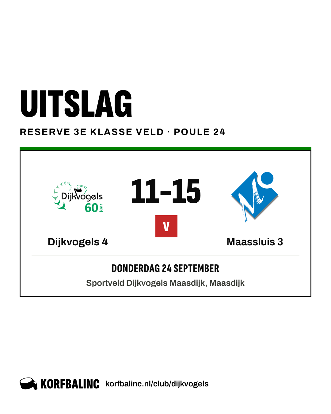 Dijkvogels 4 - Maassluis 3