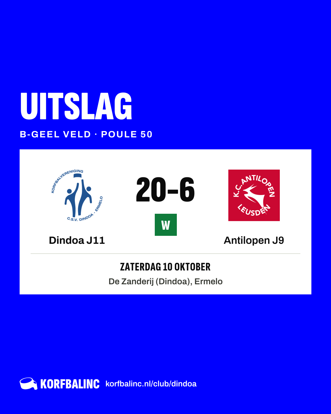 Dindoa J11 - Antilopen J9