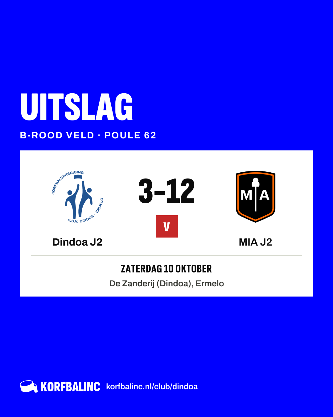 Dindoa J2 - MIA J2