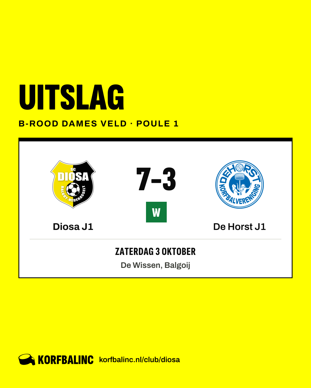 Diosa J1 - De Horst J1