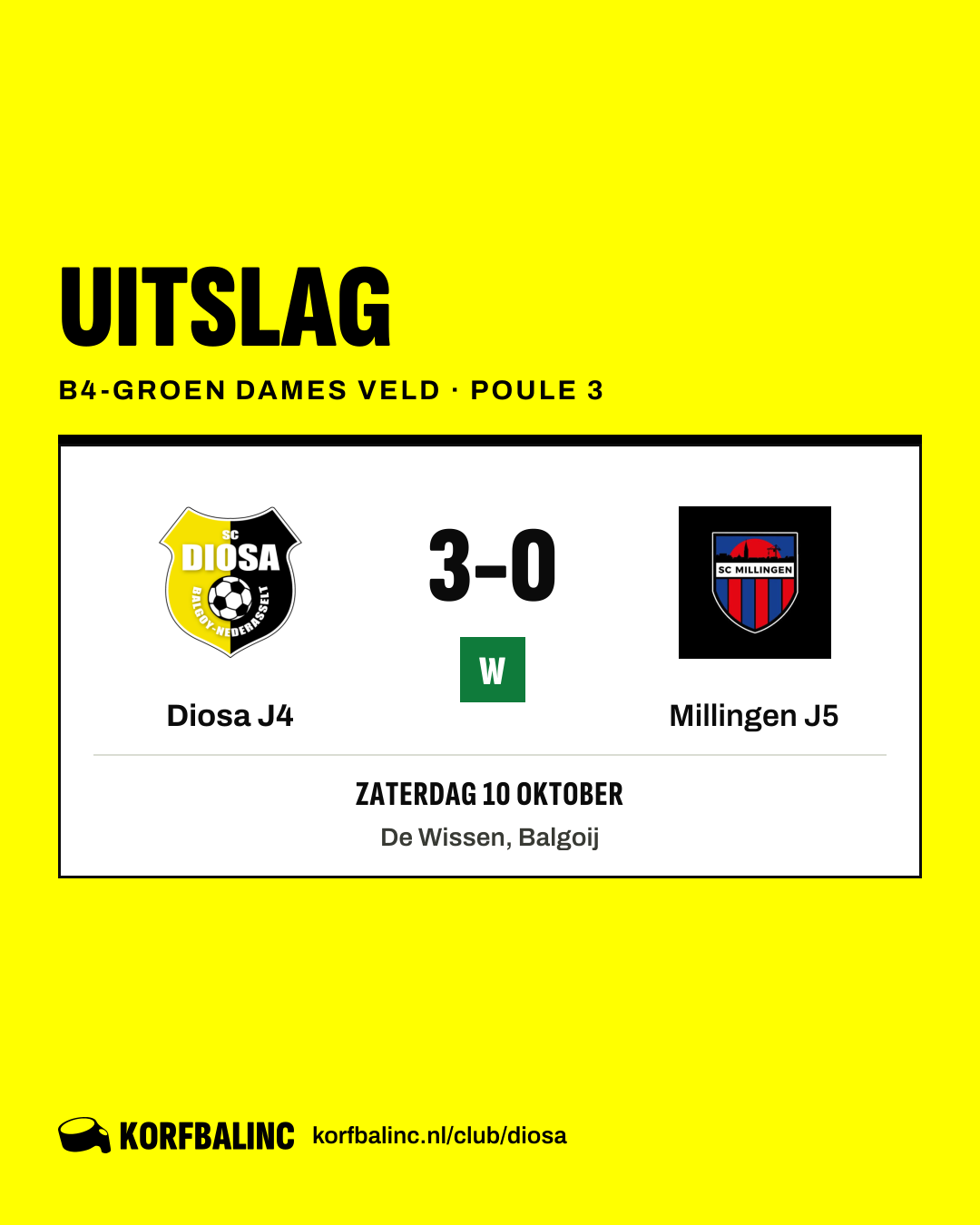 Diosa J4 - Millingen J5
