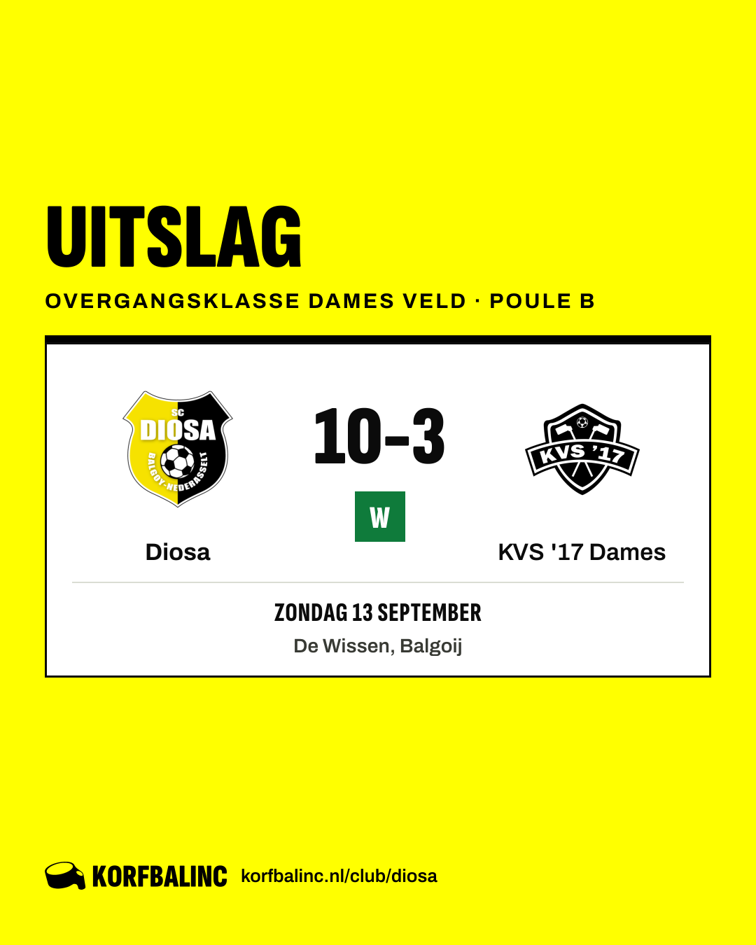 Diosa - KVS '17 Dames