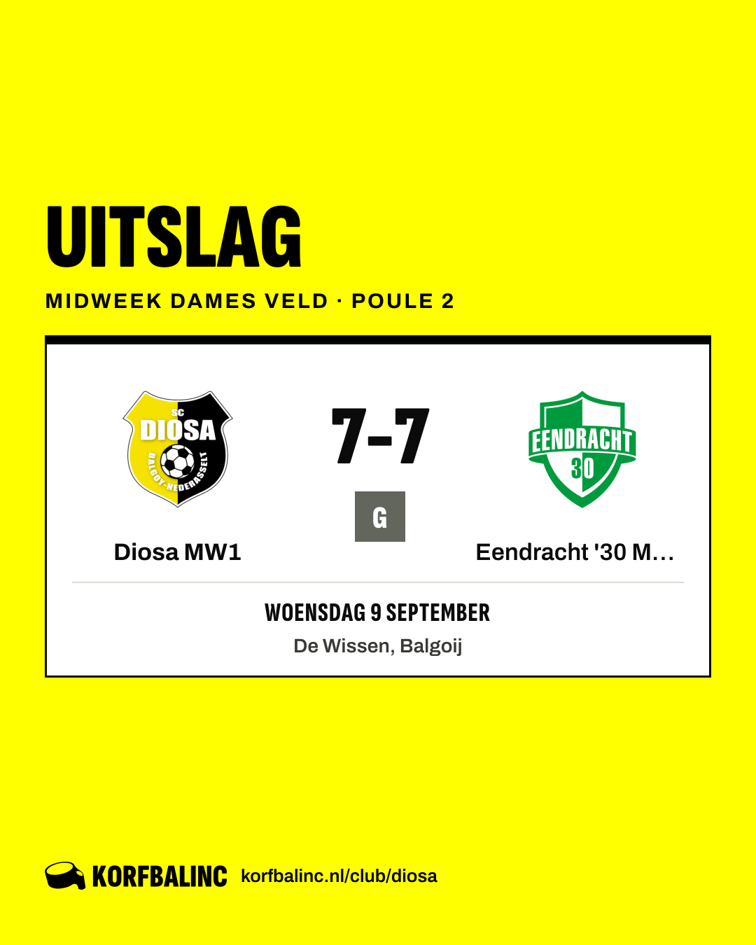 Diosa MW1 - Eendracht '30 MW1