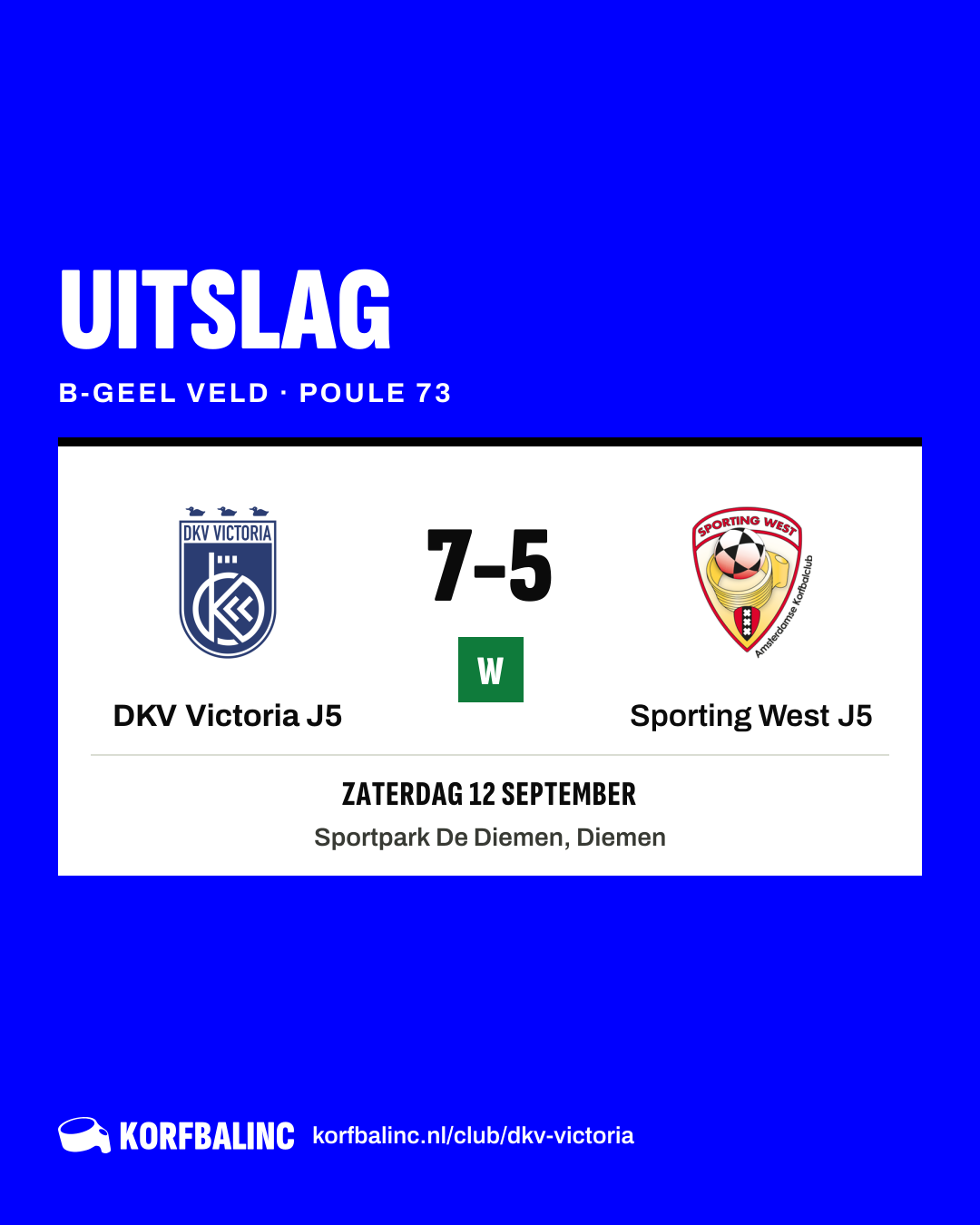 DKV Victoria J5 - Sporting West J5