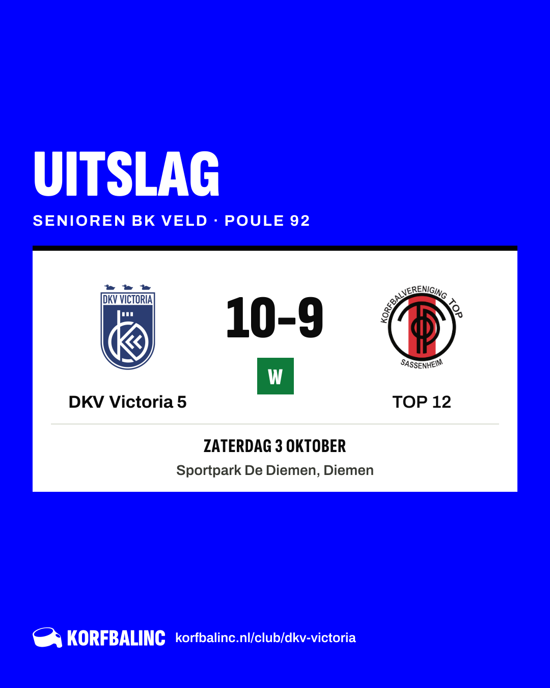 DKV Victoria 5 - TOP 12