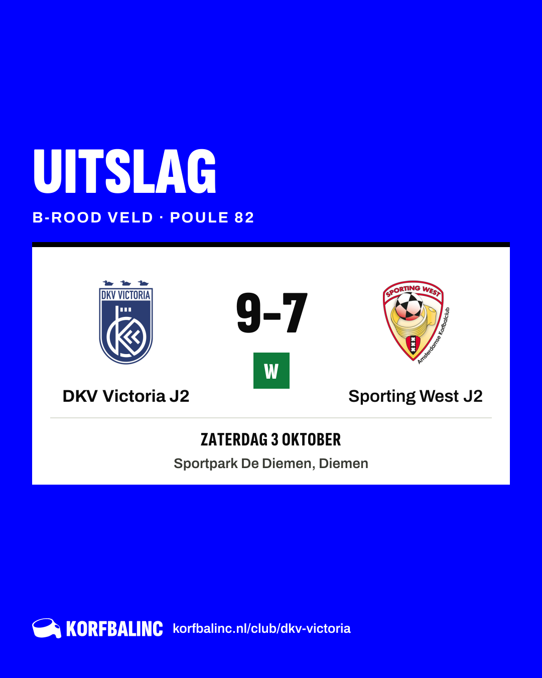 DKV Victoria J2 - Sporting West J2