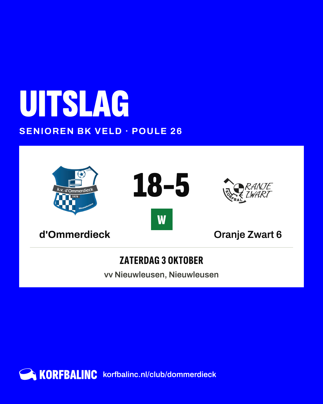 d'Ommerdieck - Oranje Zwart 6