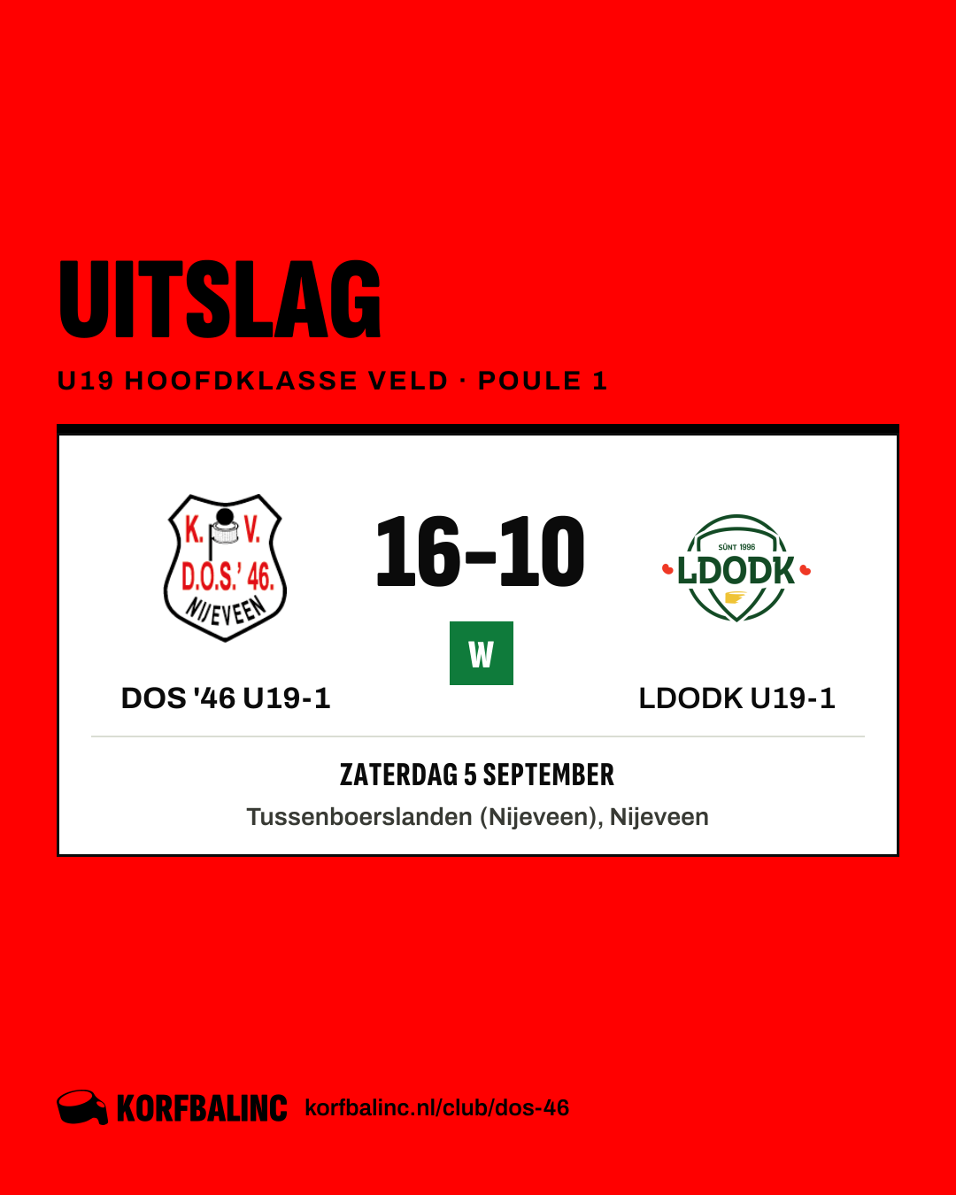 DOS '46 U19-1 - LDODK U19-1
