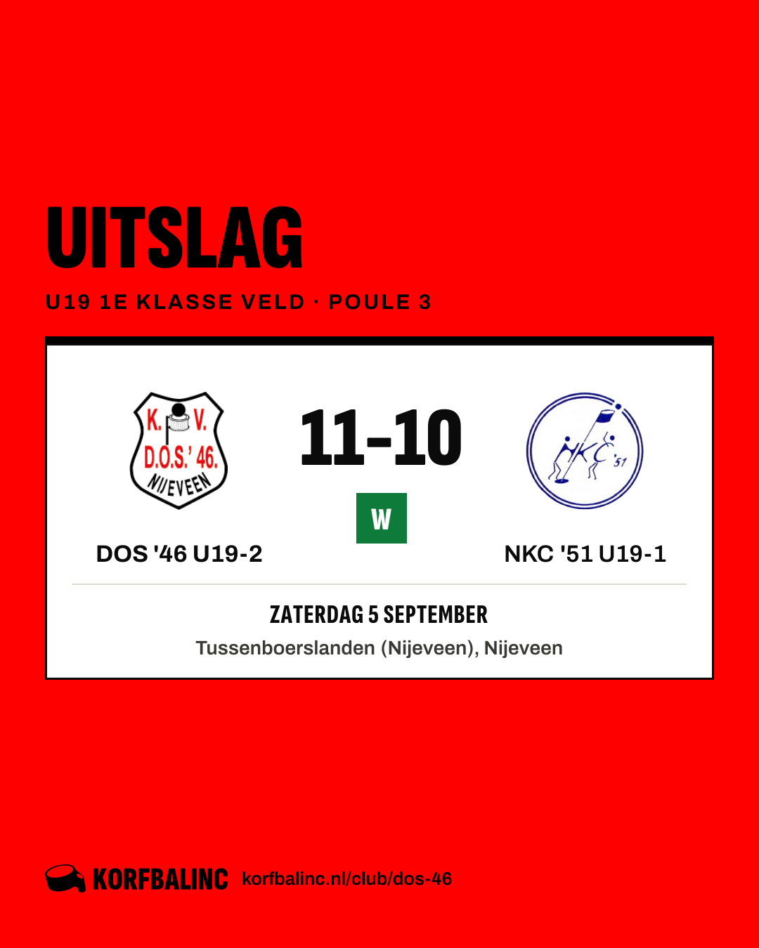 DOS '46 U19-2 - NKC '51 U19-1
