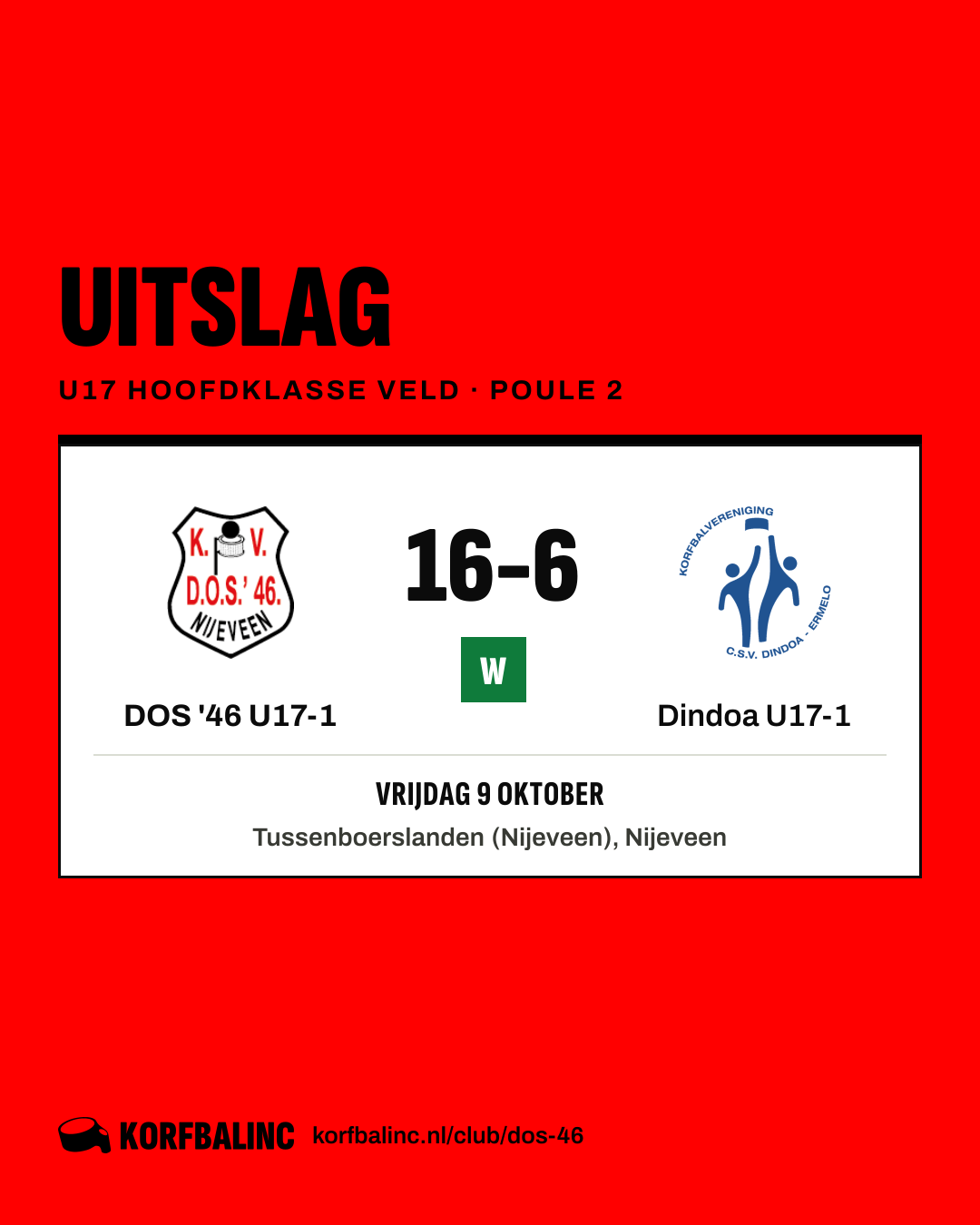 DOS '46 U17-1 - Dindoa U17-1